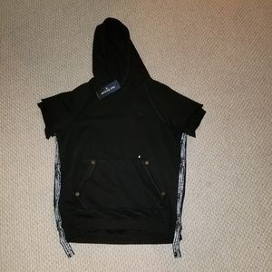 All black True Religion short sleeve hoodie🔥🔥